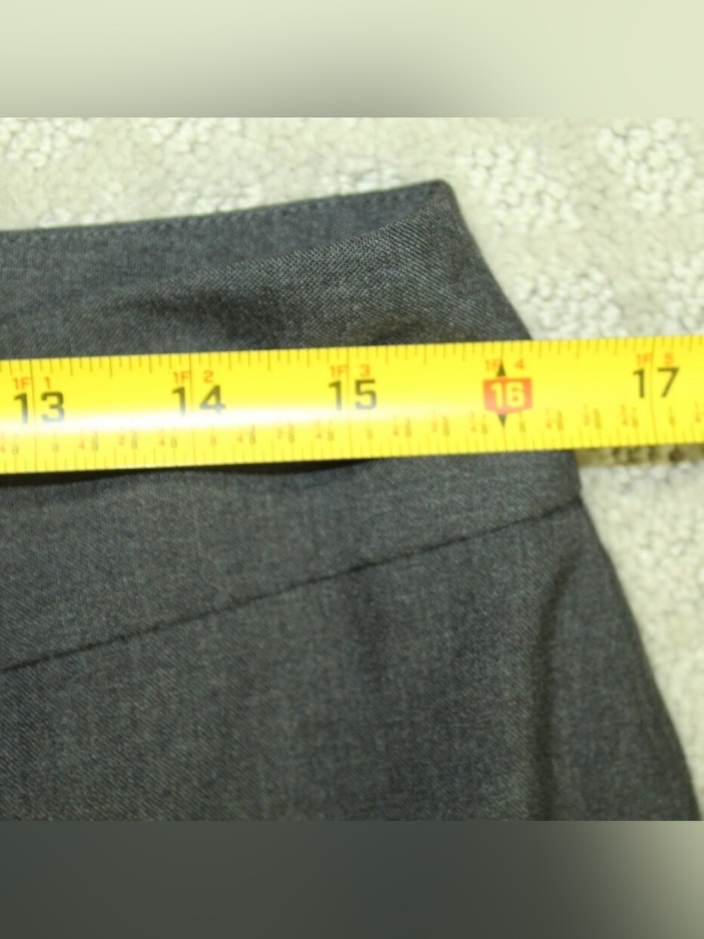 Ann Taylor Dark Gray Wide Leg Trousers, Curvy Fit | Size 8 - Picture 6 of 6